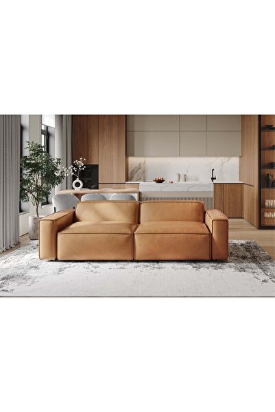 Vivense ORLANDO İKİLİ DERİ KOLTUK, KAHVERENGİ