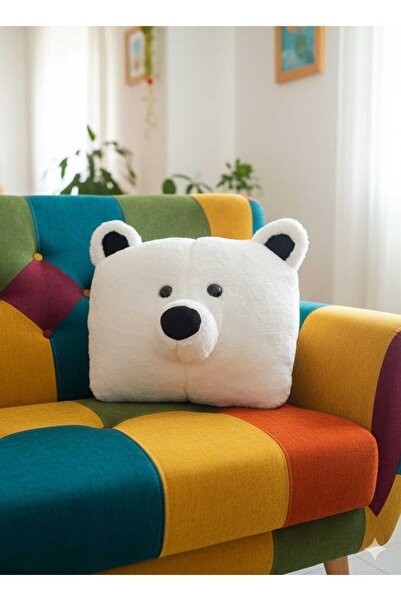 adayus Cute Large Size Soft Plush Bear Pillow, Sleeping Companion Teddy Bear, Throw Pillow Decorative Pillow