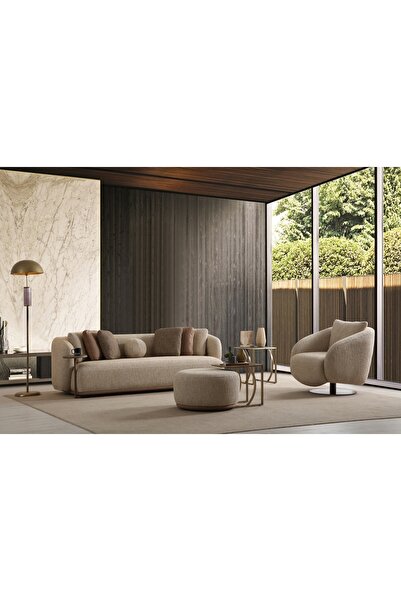 Vivense MATİZ VİSİON PUF, KREM, KUMAŞ DEĞİŞİMLİ