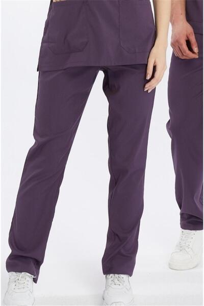 Çatı Medikal Happiness Basic - Stretch Fabric Doctor Nurse Scrubs Single Bottom Surgical Uniform (Unisex), Dusty Rose