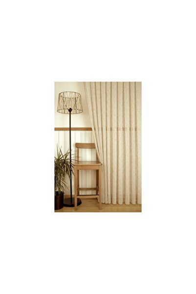Vivense MASSARELLİ NOPELİ KETEN ORTA SIK PİLE TÜL PERDE, BEJ RENGİ, 100X260