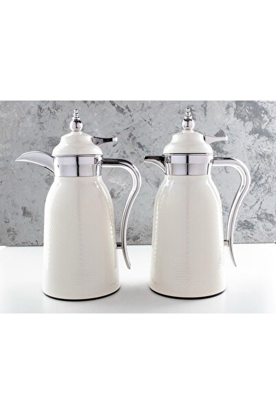 TOHFAT-AL MAIDAH Luxury Ala Thermos Set, 18-hour heat preservation, 1 liter tea capacity and 1 liter coffee capacity