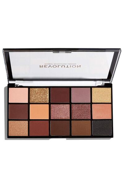 MAKEUP REVOLUTION , The Reloaded, Eyeshadow Palette, Velvet Rose, 15 Shades, 16.5 g