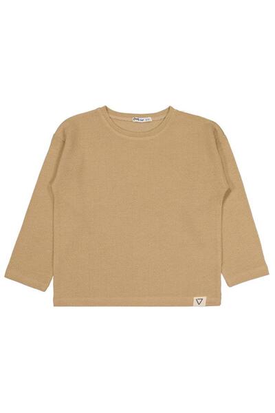 Civil Boys Jacquard Basic 10-13 Years Old Sweatshirt - Beige11-12 Years Old