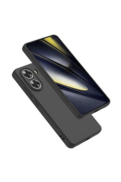 bestcase Λεπτή θήκη Husa TPU 0.8mm + σκληρυμένο γυαλί για POCO X7 Pro, μαύρη