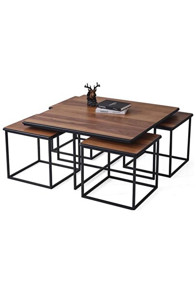 Vivense TUBİHOME ORTA SEHPA TAKIMI, CEVİZ