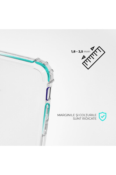 bestcase Husa Anti Shock TPU + Tempered Glass για Apple iPhone 12, Διαφανής