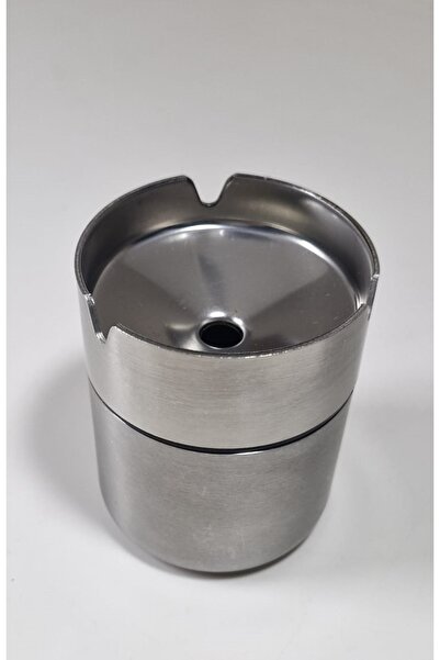 MultiHome Paslanmaz Çelik Kapaklı Küllük Küçük Boy - Duman ve Kokuyu Önleyen ...