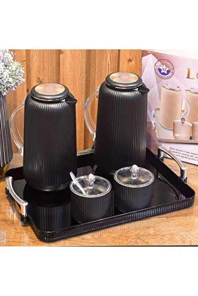 Generic A luxurious and elegant 5-piece hospitality thermos set for a royal look