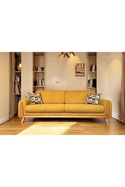 Vivense OLİMPOS ÜÇLÜ KOLTUK, HARDAL