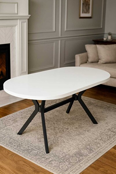 alfafe home Yemek Masası-Salon Takımı Metal Ayaklı