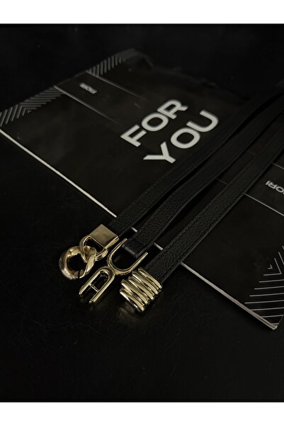 Fiori 3-Piece Thin Buckle Elastic Women's Trouser Belt, Coat Belt, Dress Belt, Shirt Belt