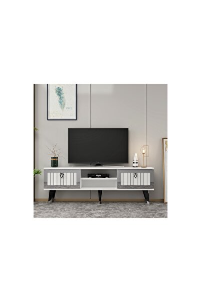 Vivense LİDYACT TV STANDI, BEYAZ GÜMÜŞ