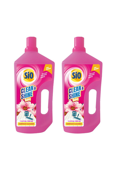 Sio Detergent pentru pardoseli Clean & Shine - Spring Flower, 1L x 2 buc.