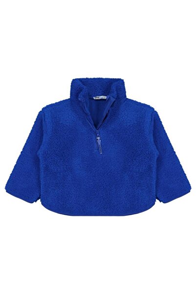 Civil Boys حواف أسطوانية سترة بسحاب نصفي لعمر 2-5 سنوات - أزرق 2-3 سنوات