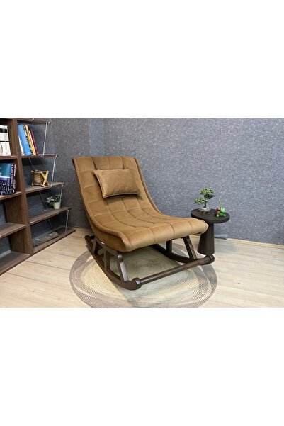 Vivense MİSKİN SALLANAN SANDALYE, AÇIK KAHVE, AHŞAP, CEVİZ AYAK