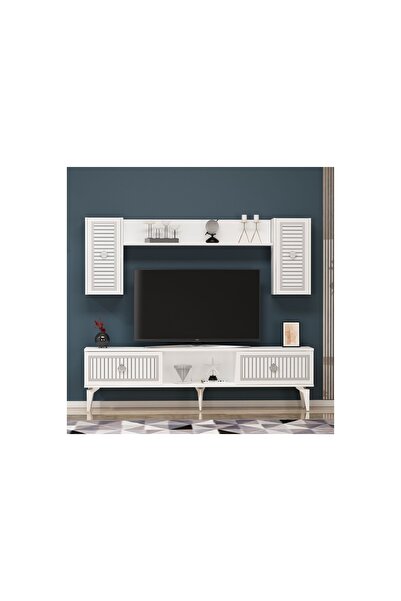 Vivense NİL TV ÜNİTESİ, BEYAZ GÜMÜŞ