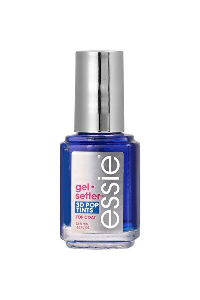 ESSİE Essie, Gel Setter, Top Coat, Nail Strengthening Lacquer, Blue, 13.5 ml