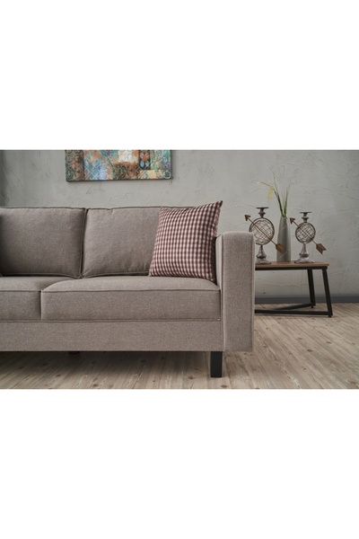 Vivense KALE SERİSİ İKİLİ KOLTUK, KETEN, KREM