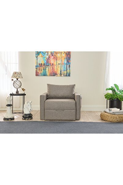 Vivense SAROS YATAKLI SANDIKLI TEKLİ KOLTUK, KAHVE