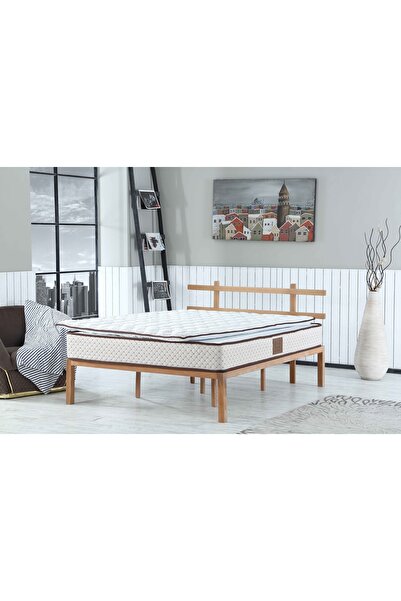 Vivense BEDCRAFT PASCHA MEDİCAL NATURAL FERMUARLI PEDLİ FULL ORTAPEDİK ÇİFT K...