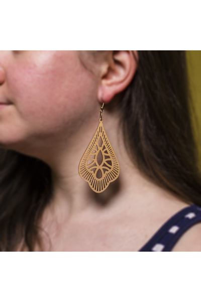 Amco Wooden earrings 4x10
