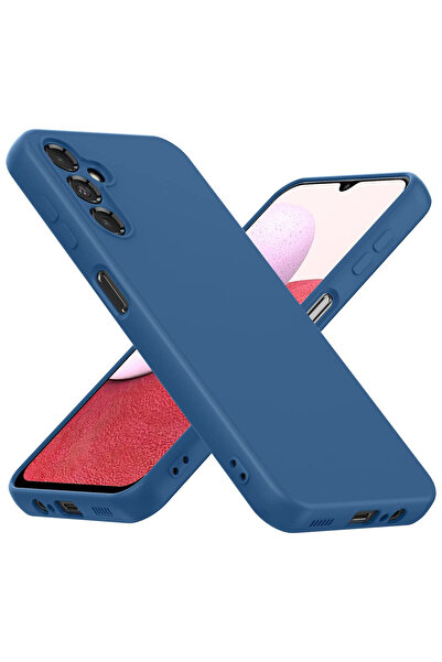 bestcase Θήκη Husa Premium Silicon + Tempered Glass για Samsung Galaxy A13 5G, Σκούρο μπλε