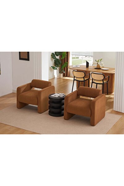 Vivense MONO İKİLİ BERJER SETİ, KİREMİT