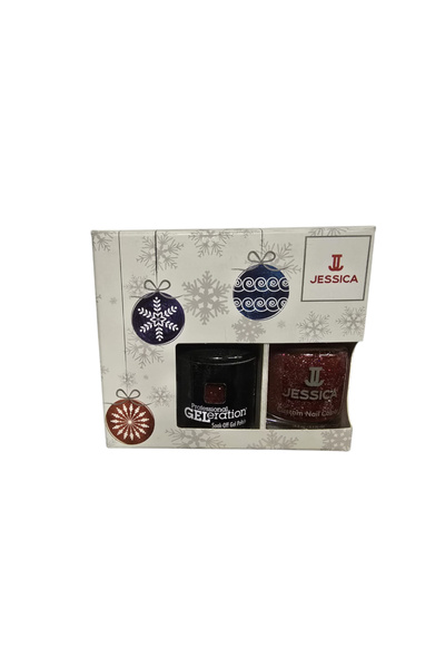 Jessica Winter Set Jessica: Custom Colors, Nail Polish, Purple Lust, 14.8 ml + Professional GELeration, Sem