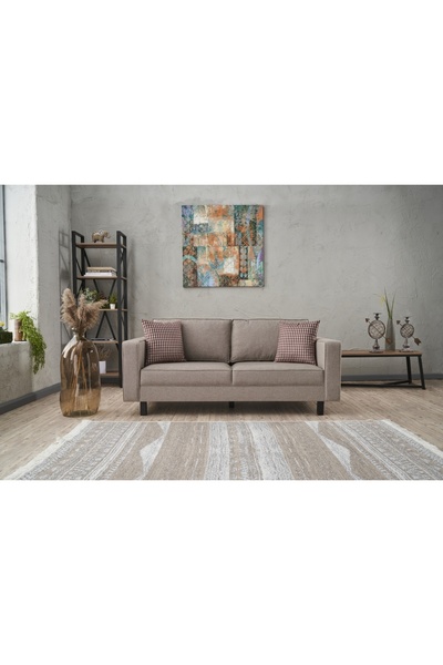 Vivense KALE SERİSİ İKİLİ KOLTUK, KETEN, KREM