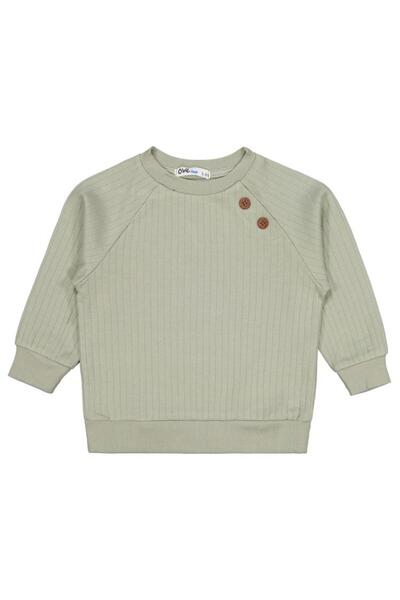 Civil Boys Hanorac cu nasturi decorativi pentru copii 2-5 ani - Verde 2-3 ani