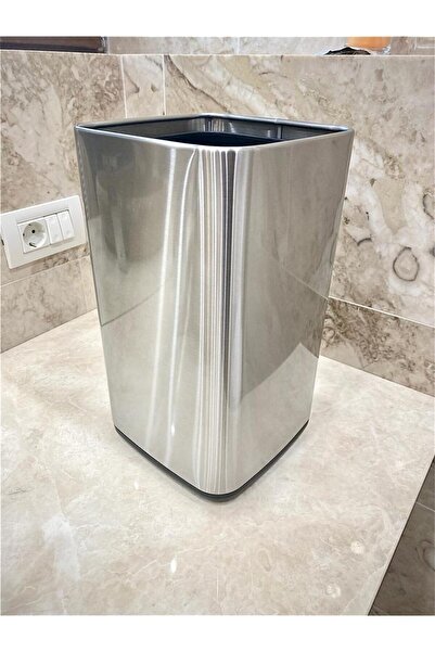 SMASH DESIGN LUXURY BINS Trash Bin, Silver, PRH-SF10S-F06-2023v2, 10L