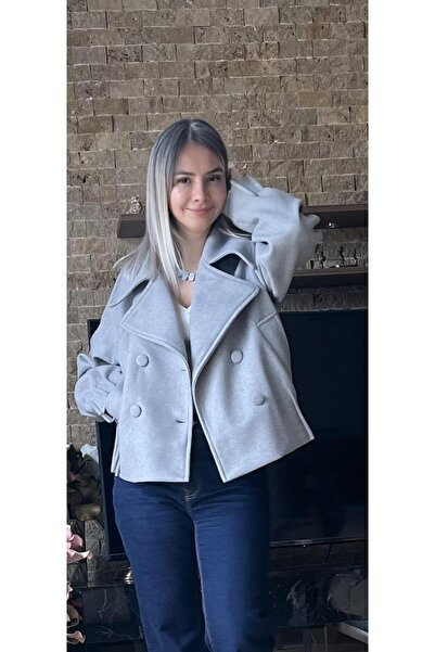 Cardella Premium Quality Women's Short Cashmere Coat | Trend Oversized Equivalent Models