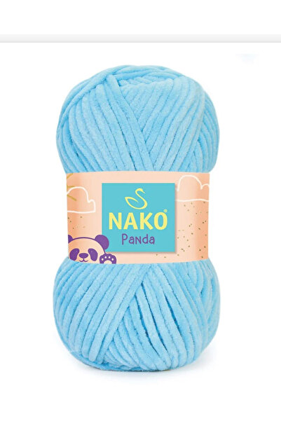 NAKO Panda Kadife El Örgü Ipliği - 3123 Mavi
