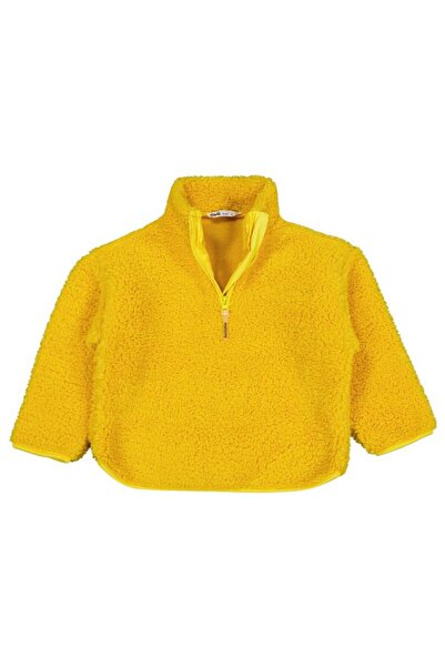 Civil Boys Biyeli Yarım Fermuarlı 2-5 Yaş Sweatshirt - Hardal 4-5 Yaş