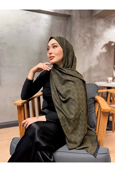 AYD SCARF G DESEN YÜN İPEK ÇİFT TARAFLI