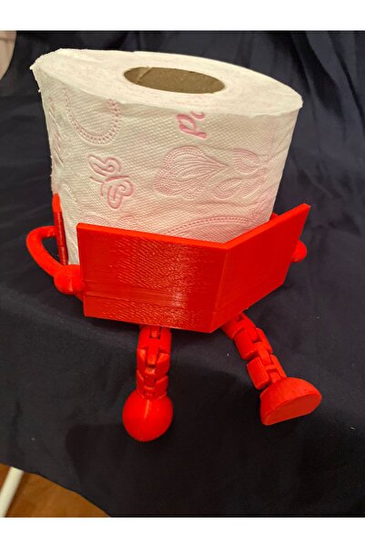 Eta3d 3D Printing Sitting Figure Toilet Paper Holder – Decorative Stand