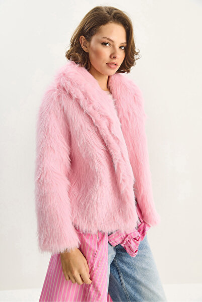 Bianco Lucci Jachetă premium de blană artificială pentru femei 60251922