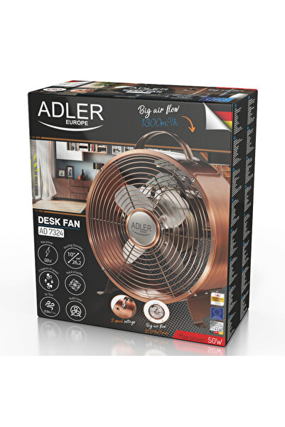 adler Metal Floor Fan 2 Speeds 17.5cm