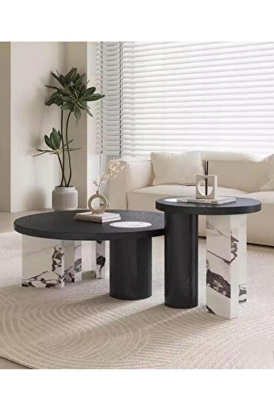 DEC49 طقم طاولات قهوة متداخلة بتصميم مميز