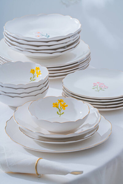 ACAR De Santiago 6 Kişilik 24 Parça Yemek Takımı