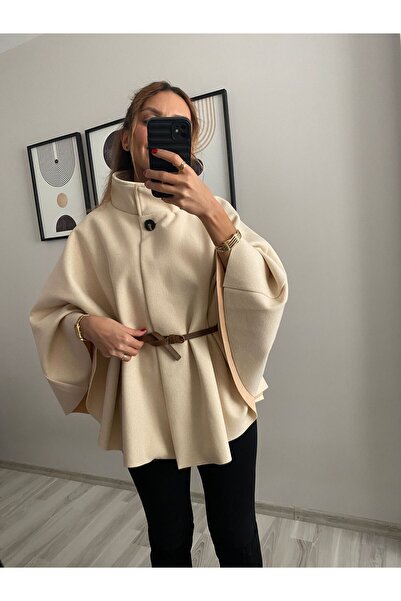 TB Butik Poncho cu ștampilă cu centură