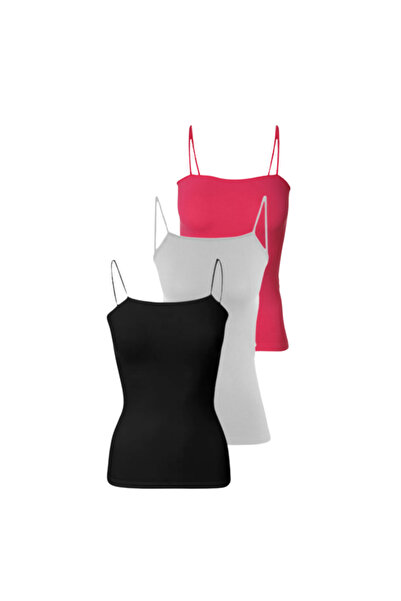 CARINA مجموعه من 3 تيشيرت قطن حماله رفيعه - TS 5002