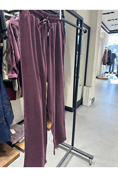 MİA NOURA Women's Knitted Fabric Tiril Tiril Soft Fabric Pants