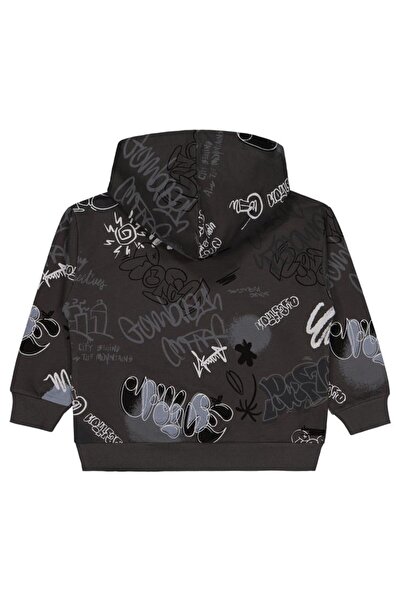 Civil Boys سويت شيرت مطبوع عليه جرافيتي مطبوع للأعمار من 10 إلى 13 سنة - رمادي للأعمار من 11 إلى 12 سنة