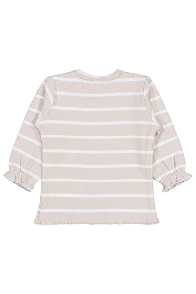 Civil Baby Striped 6-18 Months Sweatshirt - Beige 6-9 Months