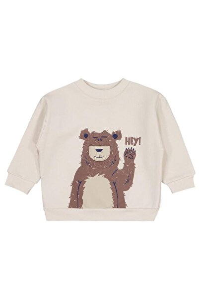 Civil Boys Hej Medved Štampano Dukserica za 2-5 godina - Bež 2-3 godine