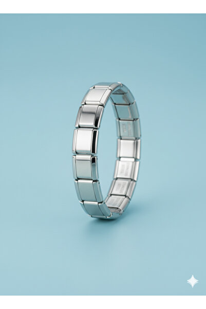 Glapzen سوار فولاذي إيطالي بدون كتابات للجنسين، تصميم عصري لا يفقد لونه