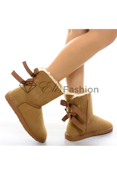Elis Fashion Cizme Thick Camel #5814