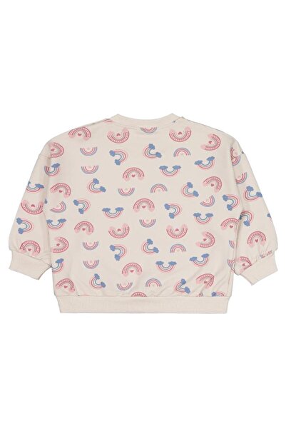 Civil Baby Rainbow Printed 6-18 Months Sweatshirt - Beige 6-9 Months